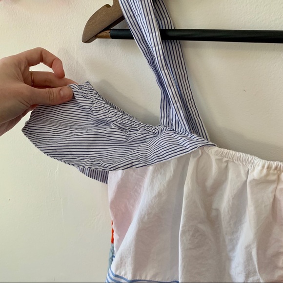 Maeve Medley Open Shoulder Patchwork Tank - Picture 6 of 7